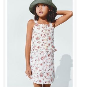 Zara Kids Floral Denim Skirt